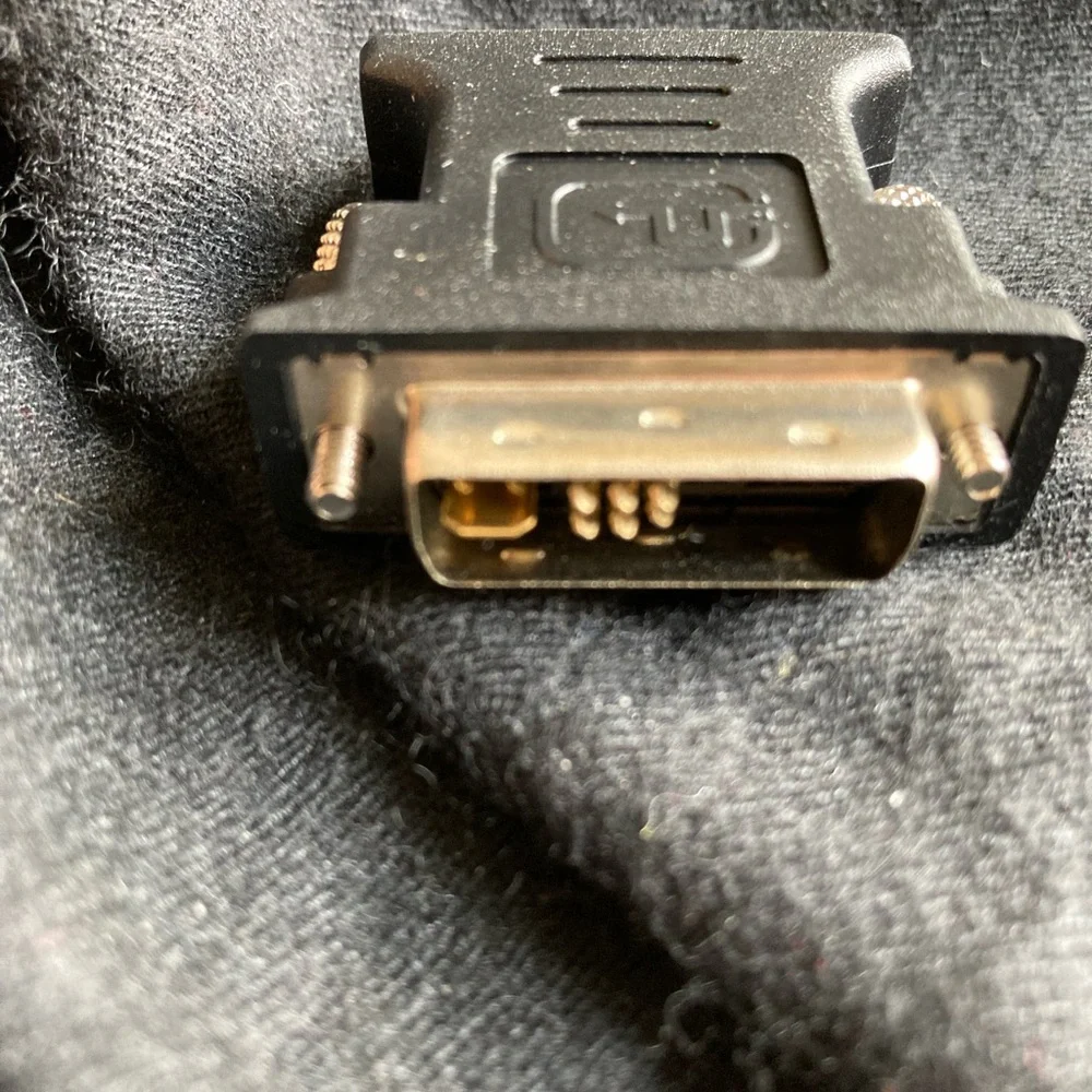 Black DVI to HDMI Adapter New